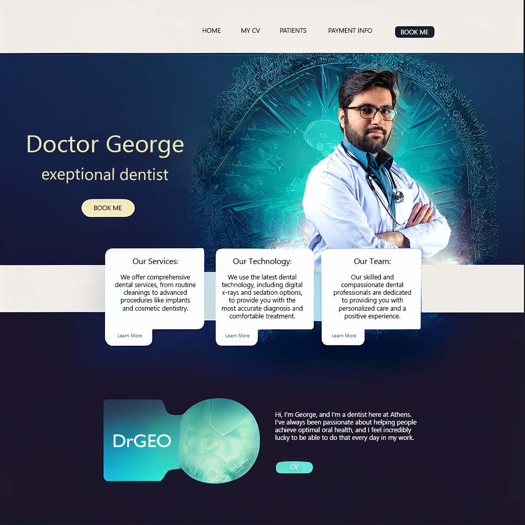 Website design for a Dentist in Thessaloniki